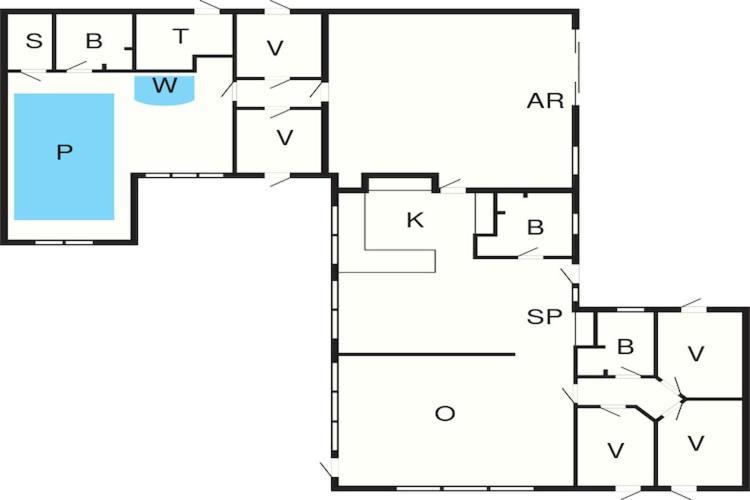Five-Bedroom Holiday Home In Lokken 3 外观 照片